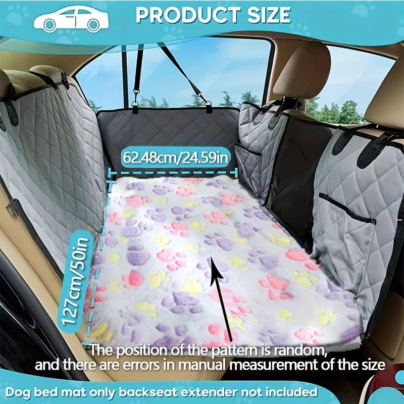 Dog Car Seat Cover and Travel Mat – Non-Slip Rear Seat Protector for SUVs and Sedans