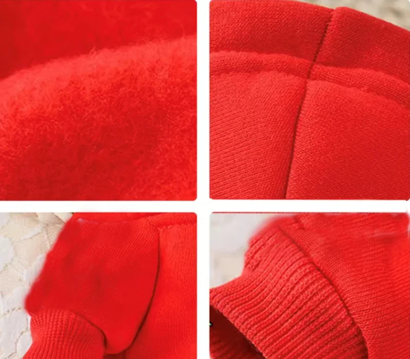 Thermal Winter Puppy Pyjamas - Warm Fleece Lounge Hoodie for Small Dogs