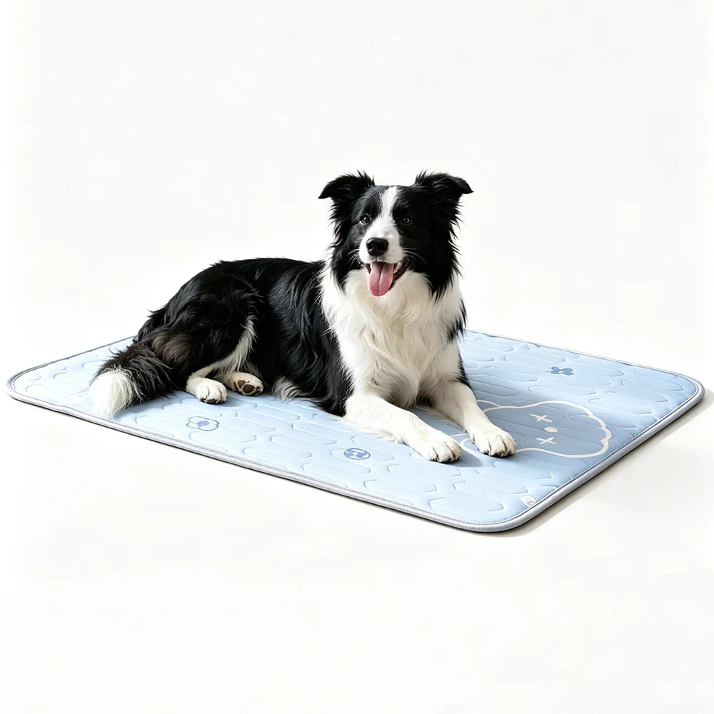 Cooling Latex Dog Mat, Washable & Reusable Summer Pet Sleeping Pad
