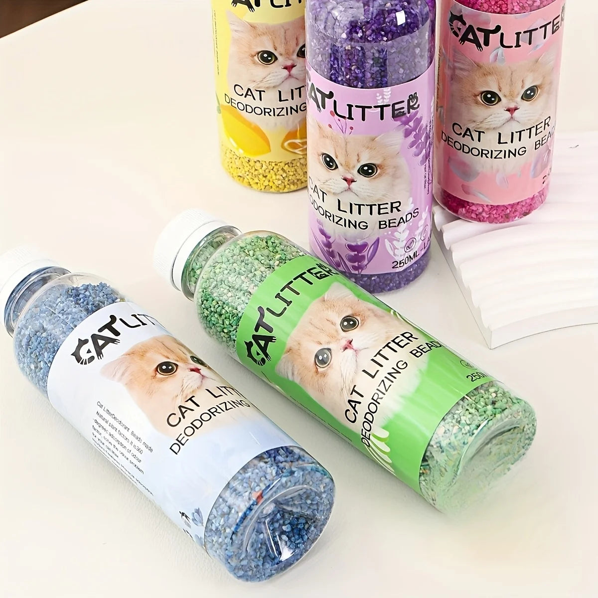Cat Litter Deodorizing Beads – Long-Lasting Odor Eliminator for Fresh-Smelling Litter Boxes