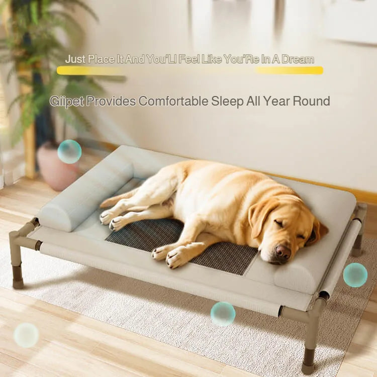 Elevated Pet Floor-Off Bed | Breathable Mesh Waterproof Dog Cot