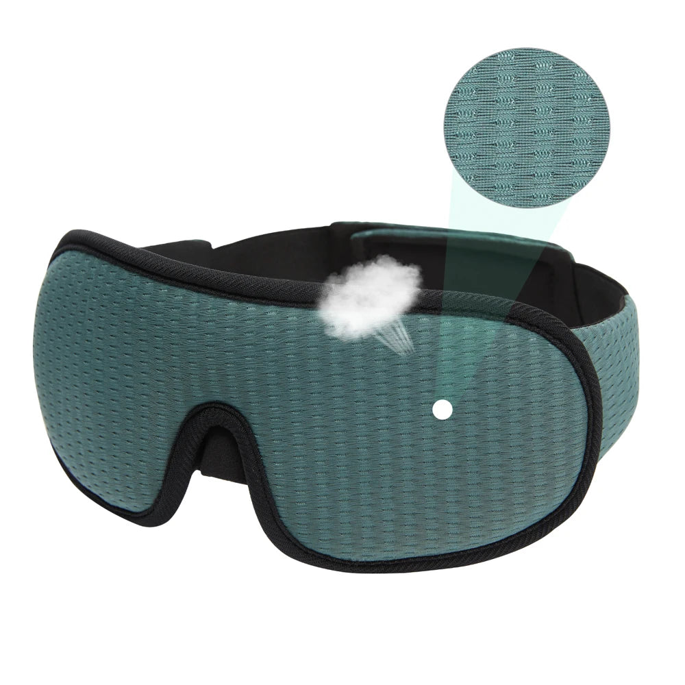 3D Sleep Mask – Light Blocking, Soft Breathable Eye Mask for Travel & Night Use - PULSE MART