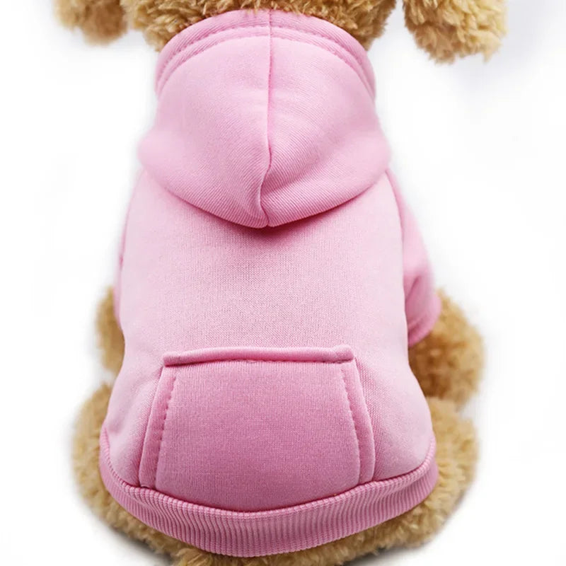 Cozy Fleece Dog Hoodie - Warm Winter Coat for Small & Large Breeds