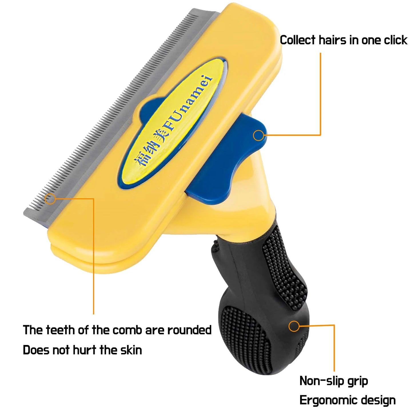 Dual-Sided Pet Dematting Comb - Anti-Lice Knot Remover for Dogs & Cats