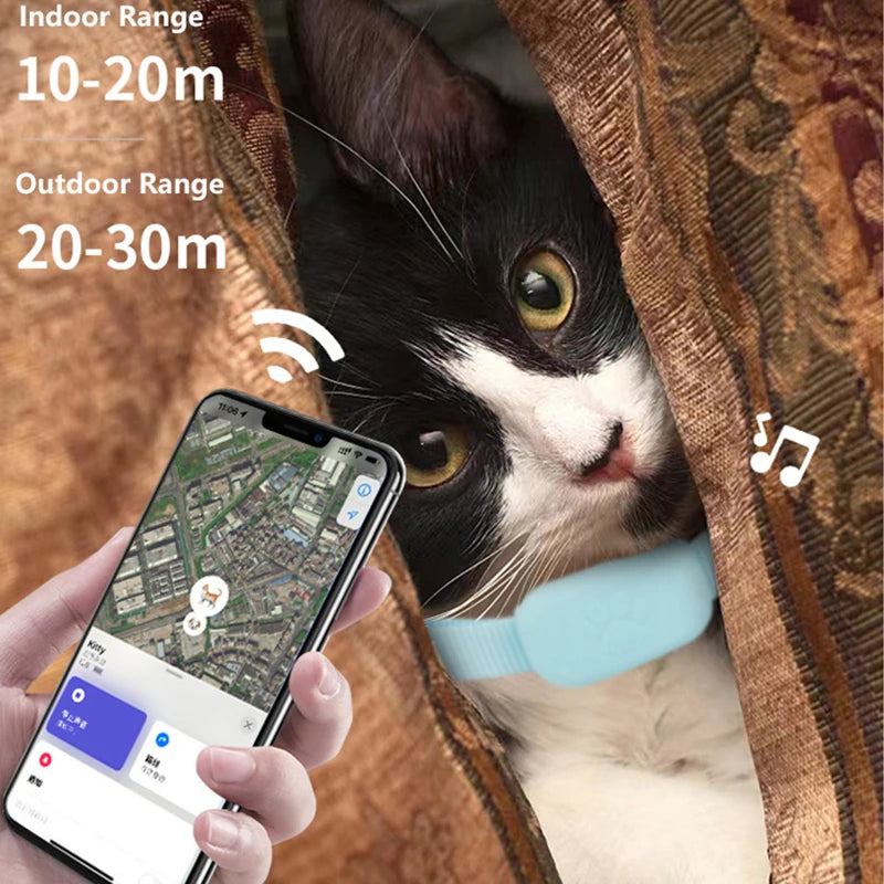 Smart Pet GPS Tracker Collar – Real-Time Anti-Lost GPS Locator for Dogs & Cats (iOS Compatible)