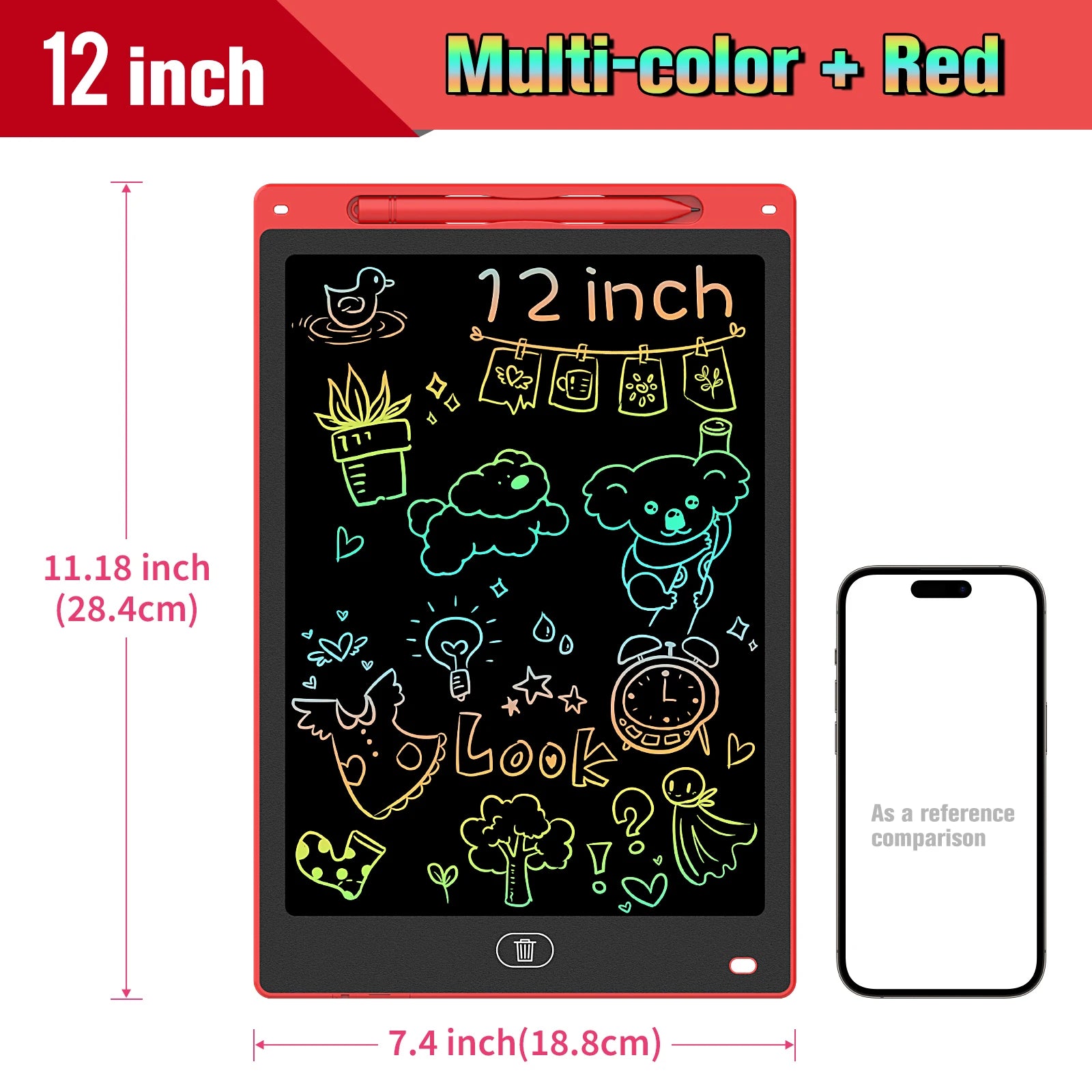 8.5/10/12 Inch LCD Writing Tablet Digital Drawing Tablet Handwriting Pads Portable Electronic Doodle Board for Kids