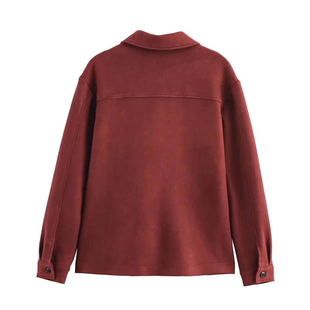 Women's 2025 Fashion Short Blazer – Double Placket Autumn Winter Coat - PULSE MART