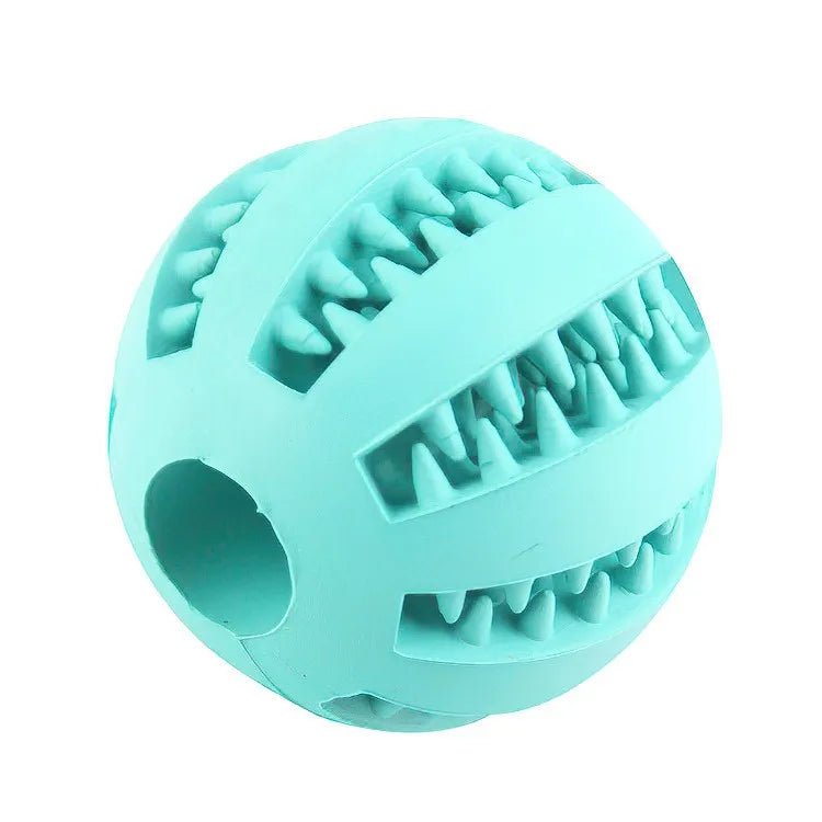 Interactive Treat Dispensing Dog Ball - Nontoxic Teeth Cleaning Chew Toy