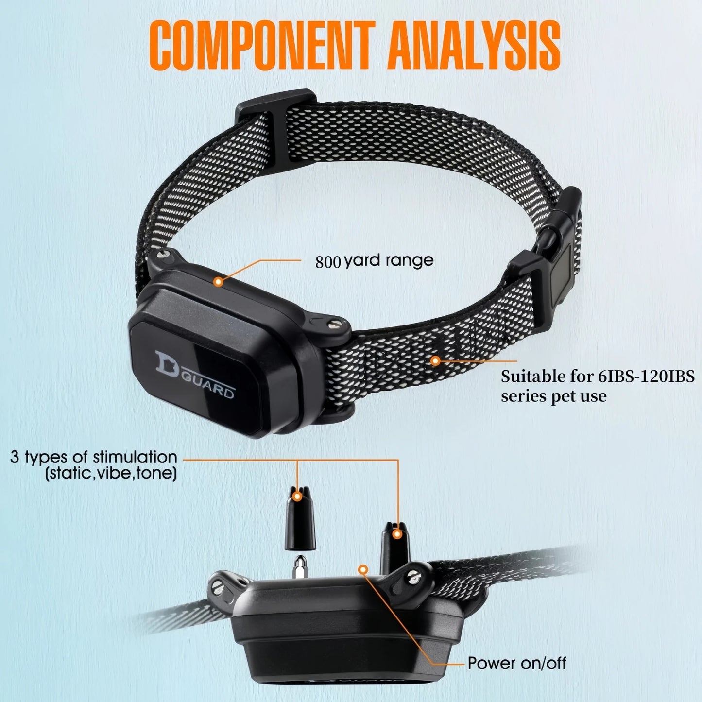 800M Dog Training Collar – Waterproof Rechargeable Remote Trainer with LCD Display