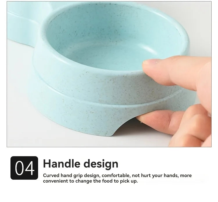 Stainless Steel Double Pet Bowls - Non-Skid Dual Food & Water Station