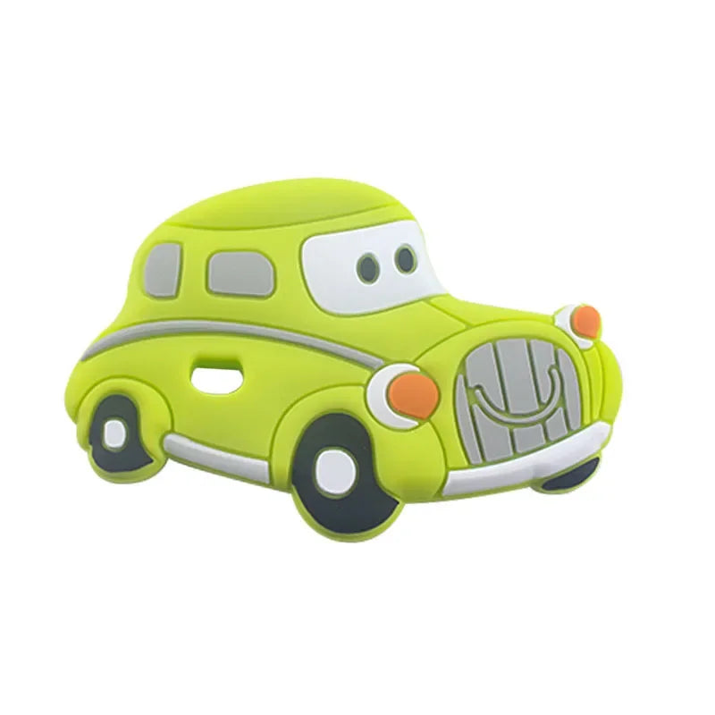 BPA Free 1pc Car Shaped Silicone Baby Teether Rodent Baby Teething Toys Chewable Products Nursing Gift For Baby Boy - PULSE MART