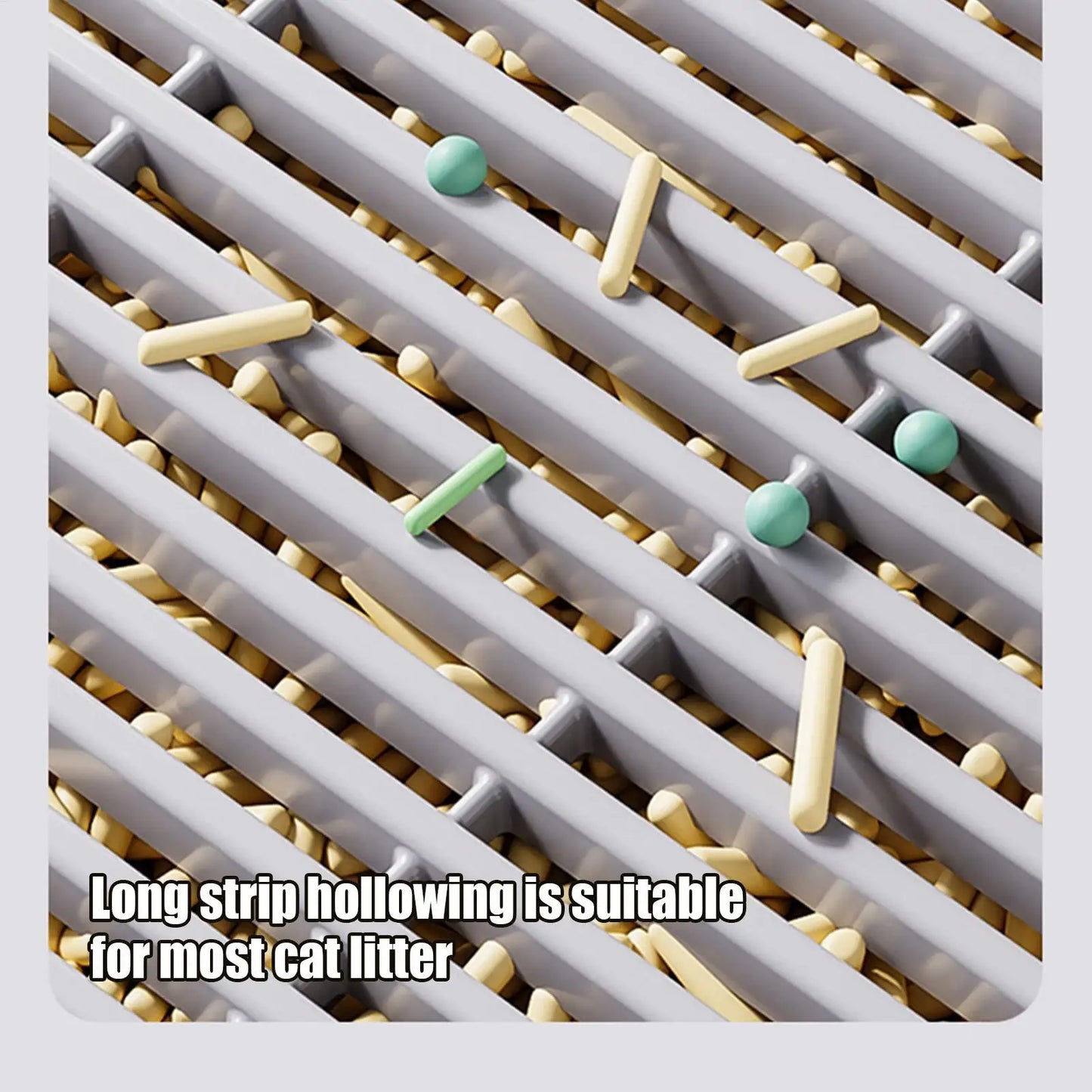 Double-Layer Cat Litter Mat – Non-Slip Litter Catcher & Trapper with Easy-Clean Honeycomb Design