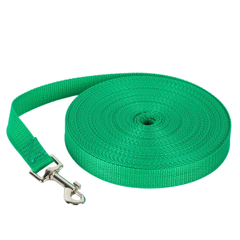 Long Dog Training Leash (1.2M - 30M) - Extended Nylon Tracking Rope