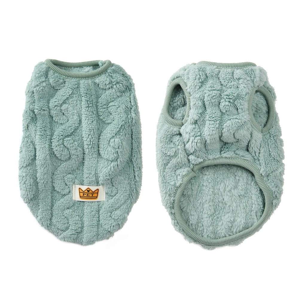 Cute Fleece Cat Sweater – Warm Autumn & Winter Pullover for Cats, Kittens & Small Dogs