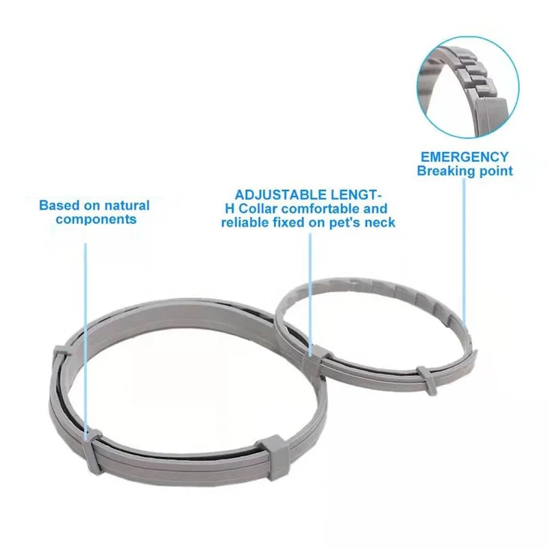 Adjustable Pet Collar for Dogs & Cats: 38cm and 72cm Sizes
