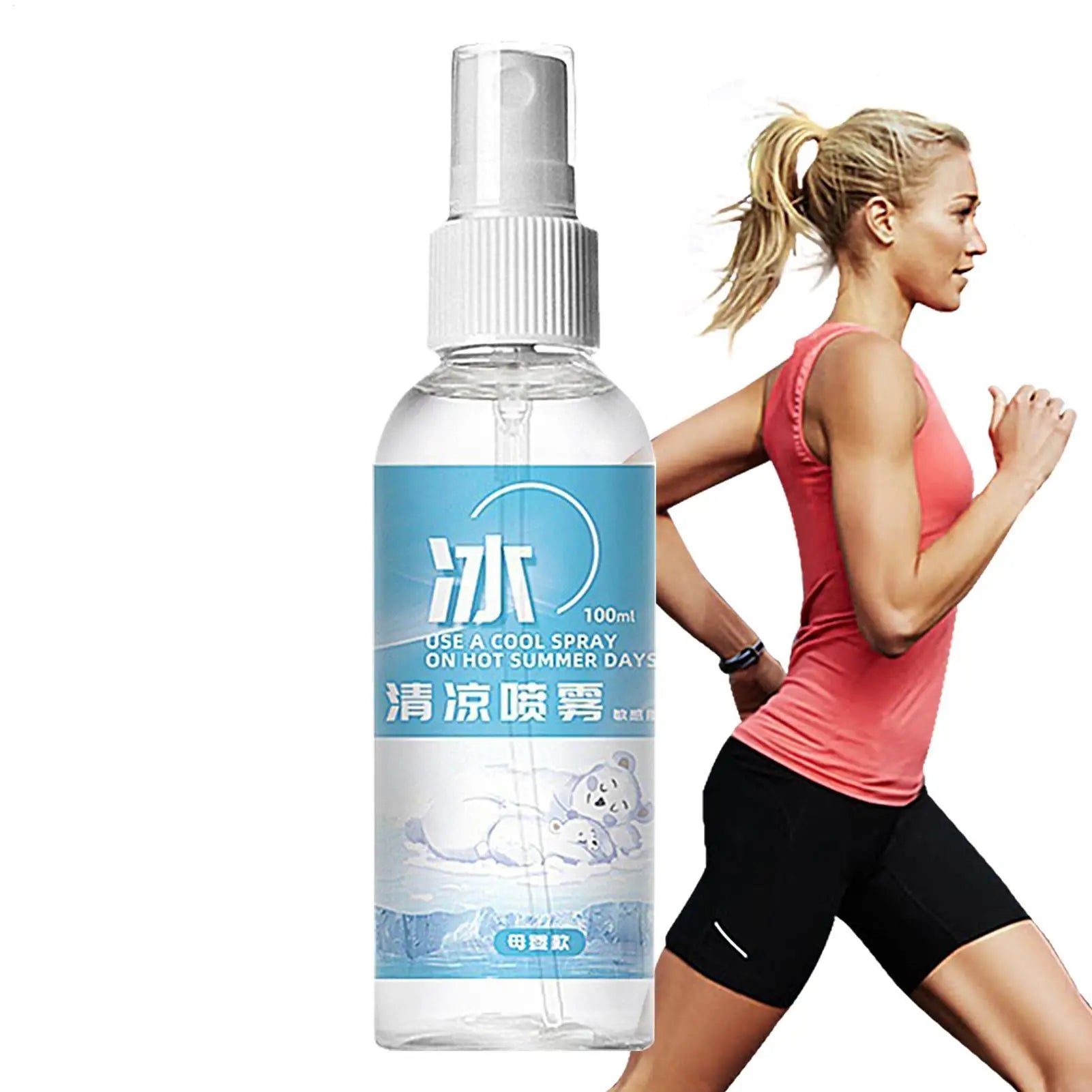 100ml Cooling Spray Refreshing Cool For Body Fine Mist Body Cooling Spray