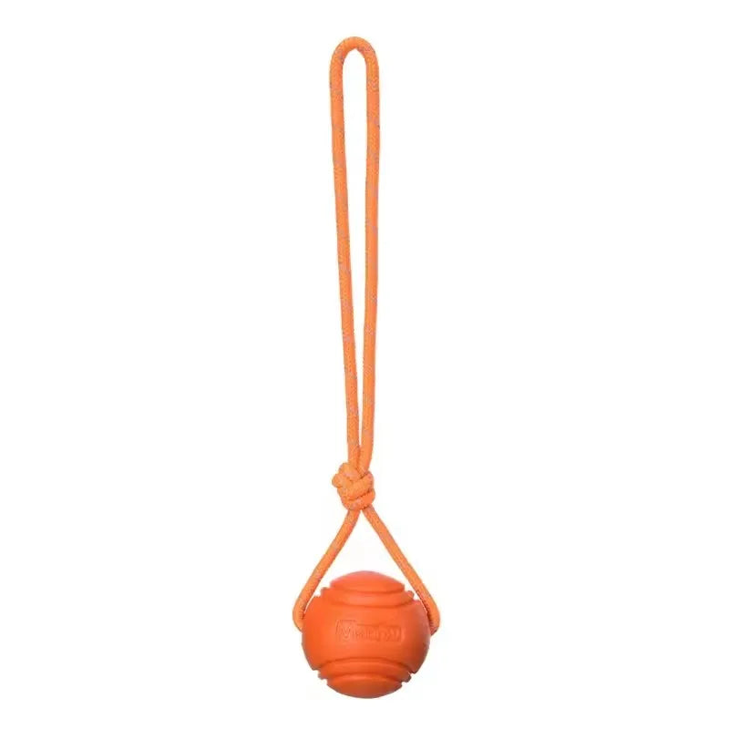 Durable Cotton Rope Dog Training Ball - Interactive Tugging & Catching Toy