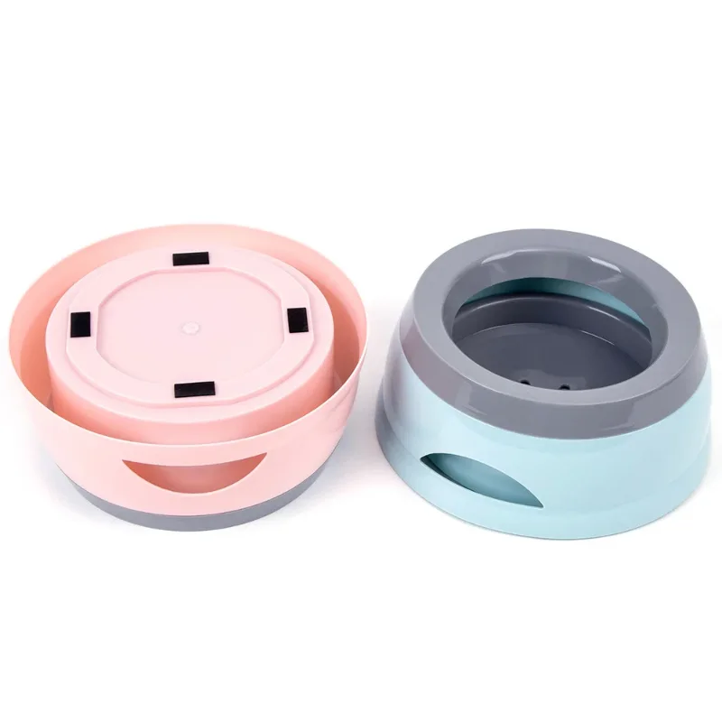 No-Wet Mouth Floating Dog Water Bowl - Anti-Spill Portable Pet Drinker