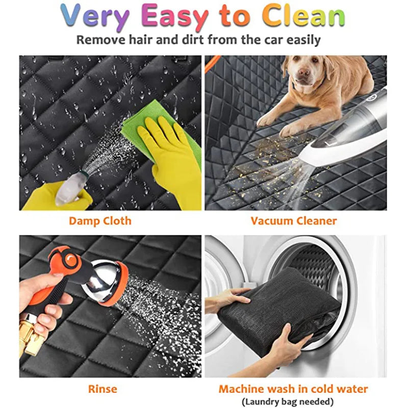 Waterproof Dog Car Seat Cover, Heavy-Duty Back Seat Travel Hammock