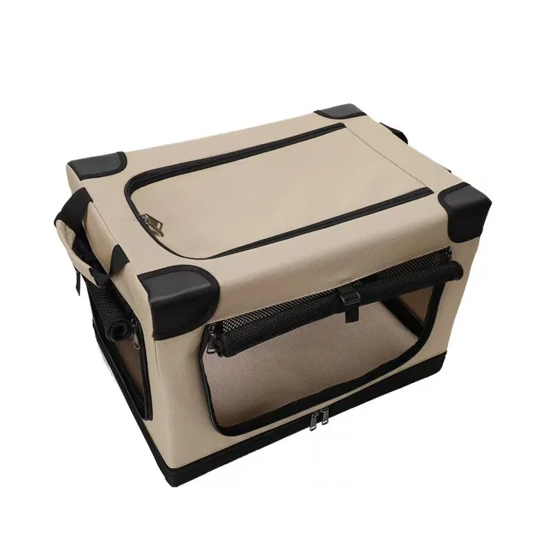 Pet Travel Carrier Bag – Soft-Sided Portable Car Seat for Dogs & Cats