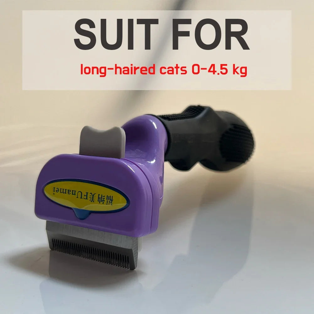 Dual-Sided Pet Dematting Comb - Anti-Lice Knot Remover for Dogs & Cats