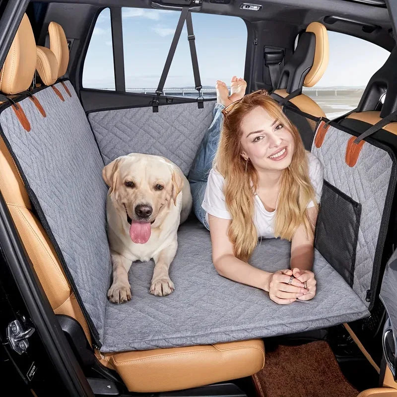 Waterproof Dog Car Seat Cover – Nonslip Pet Back Seat Hammock for Dogs and Cats