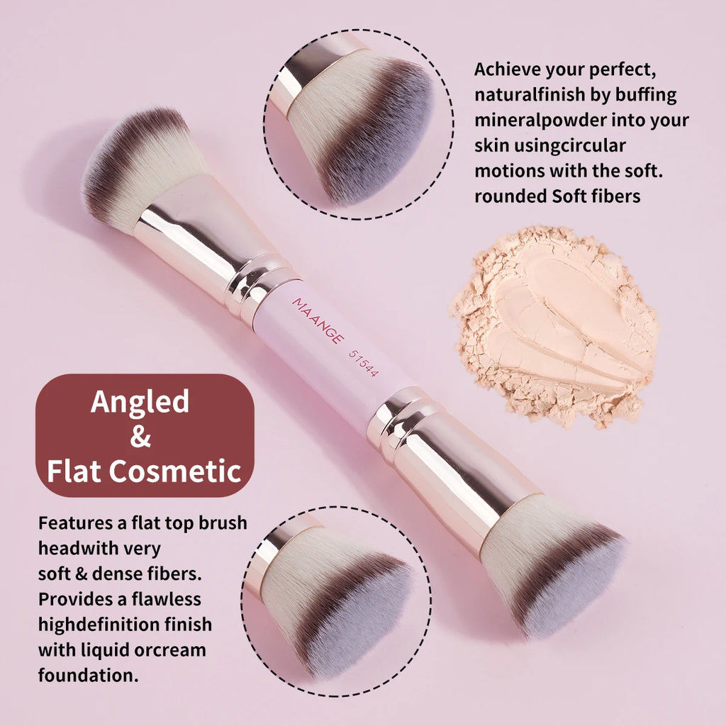 MAANGE 4-Piece Dual-Ended Makeup Brush Set - Perfect for Beginners - PULSE MART