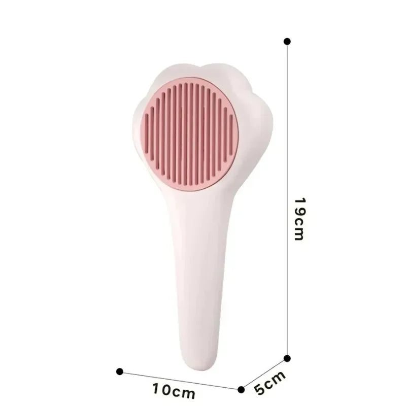 Pet Grooming Brush – Gentle Cat & Dog Deshedding Brush with Soft Massage Bristles