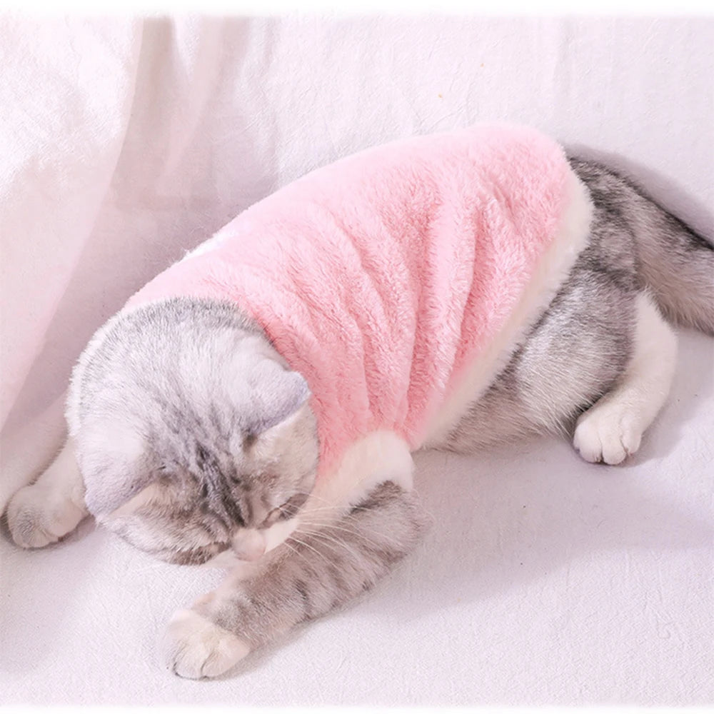 Soft Cat Vest – Warm Winter Clothing for Cats, Kittens & Small Dogs
