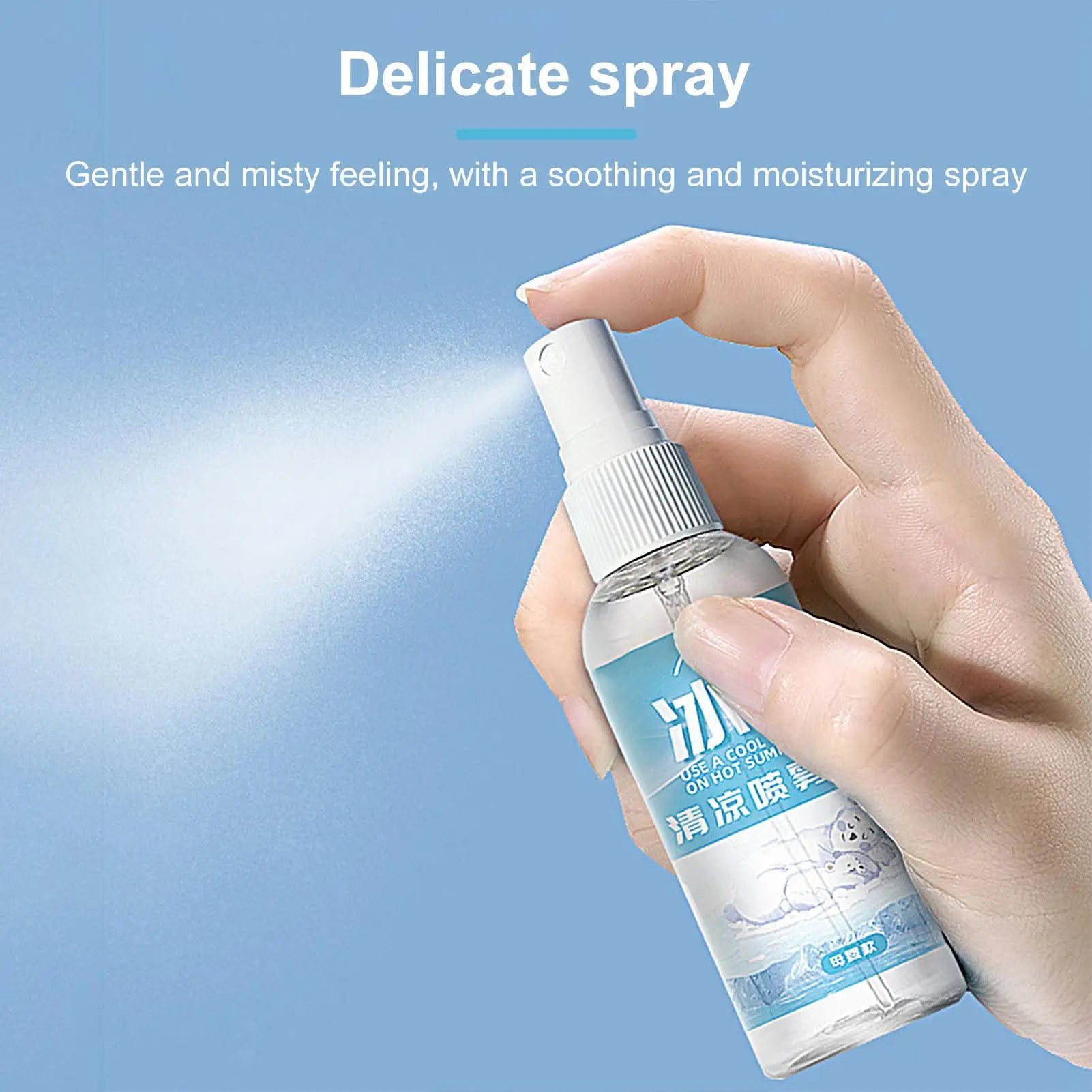 100ml Cooling Spray Refreshing Cool For Body Fine Mist Body Cooling Spray