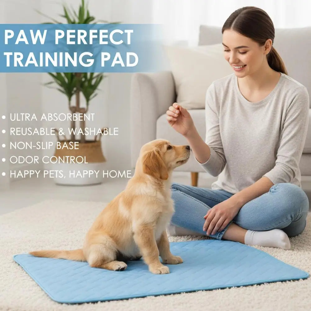 Self-Cooling Dog Mat for Large Dogs, Washable Breathable Ice Silk Bed
