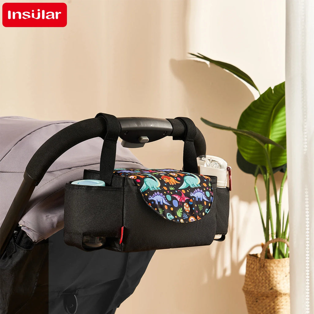 Baby Stroller Bag Pram Organizer Stroller Accessories Stroller Cup Holder Cover Trolley Organizer Pouch Travel Accessories - PULSE MART