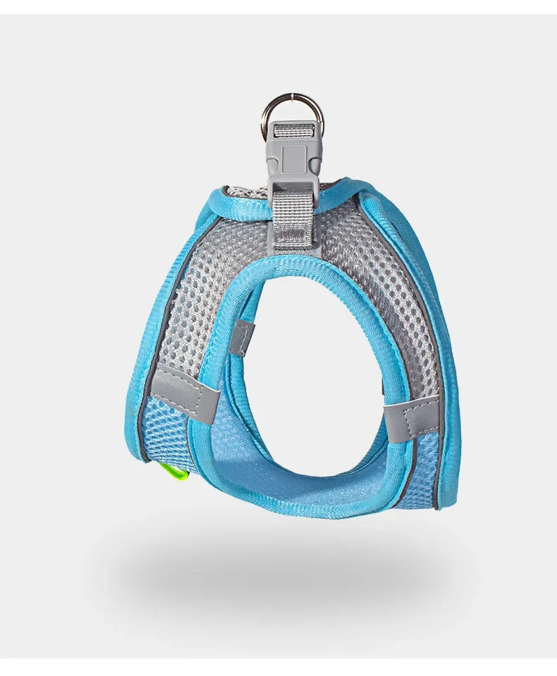 Dog Harness and Leash Set: Adjustable No-Choke Vest for Small Dogs & Cats