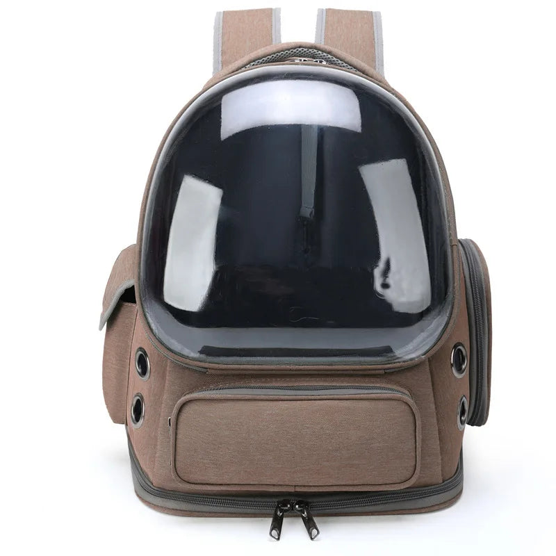 Transparent Cat Carrier Backpack – Breathable Pet Travel Backpack for Cats & Small Dogs