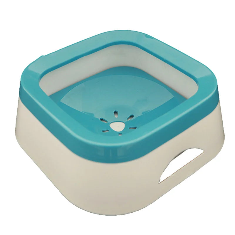 Anti-Splash Floating Dog Water Bowl - 1L No-Spill Large Capacity Drinker