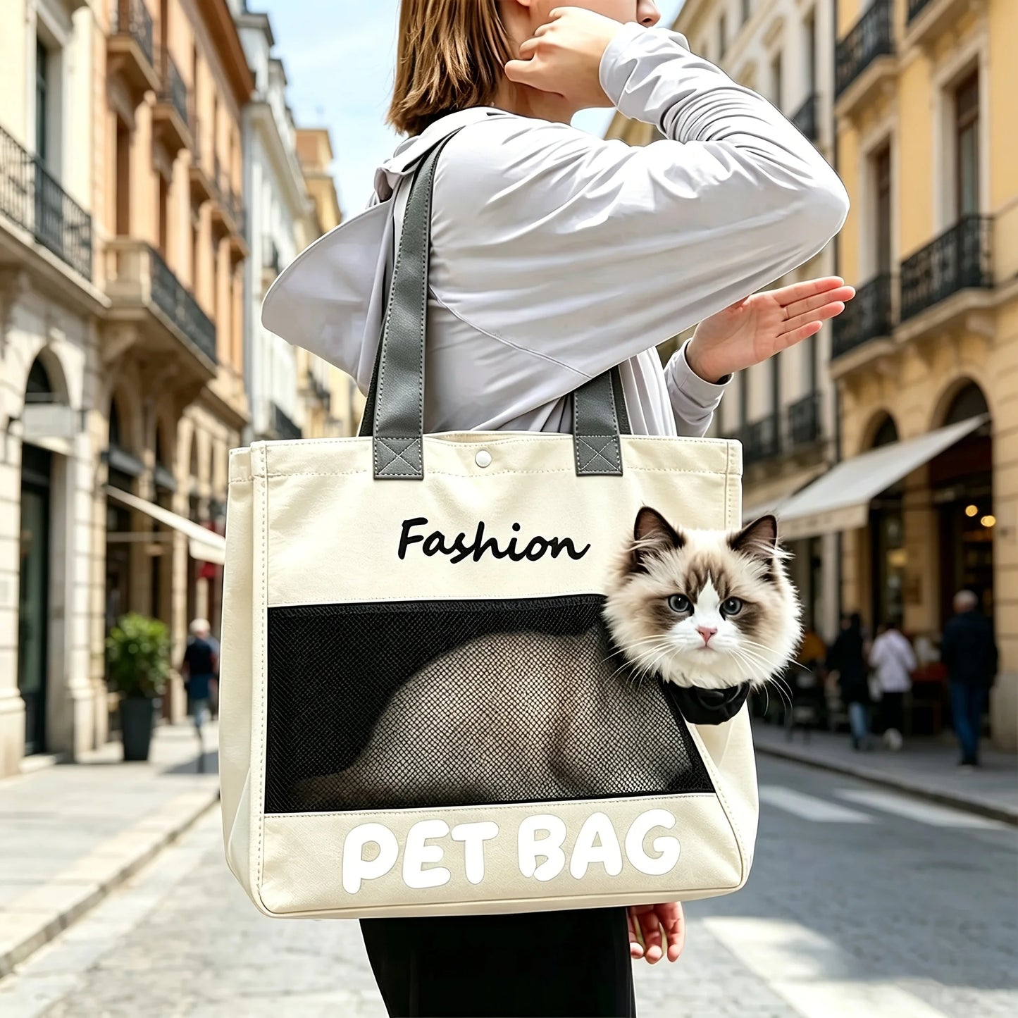 Pet Cat Carrier Backpack – Breathable Travel Backpack for Cats & Small Dogs