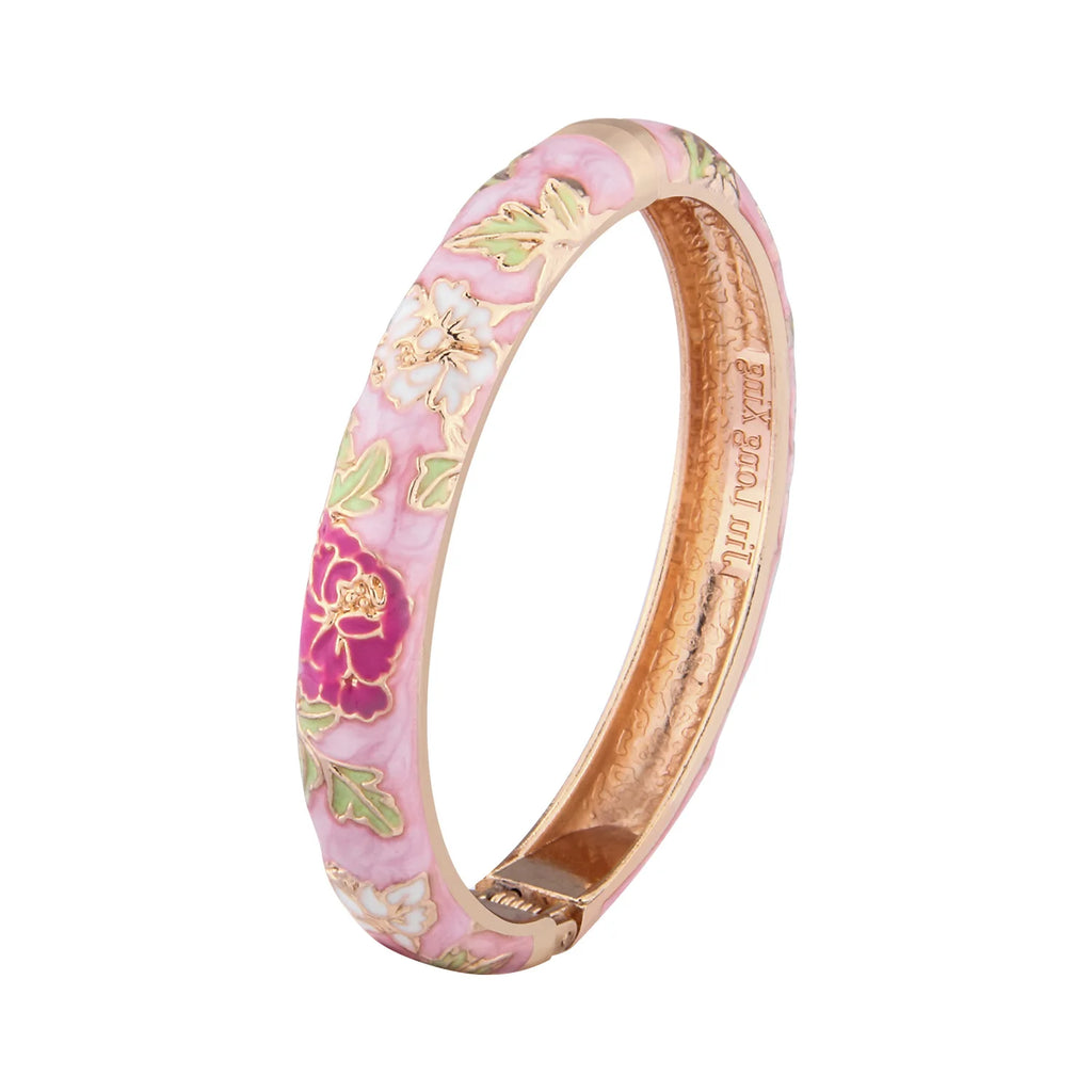 Enameled Bracelets For Women Flower Bangles Indian Chinese Viking Bracelet