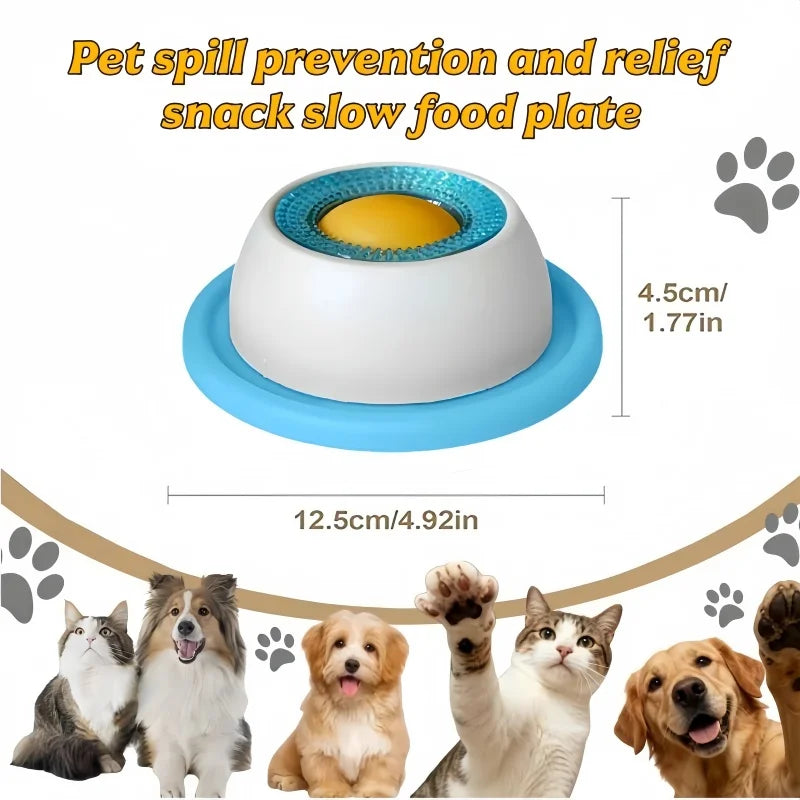 Educational Licking Toy & Slow Feeder - Non-Slip Interactive Pet Bowl