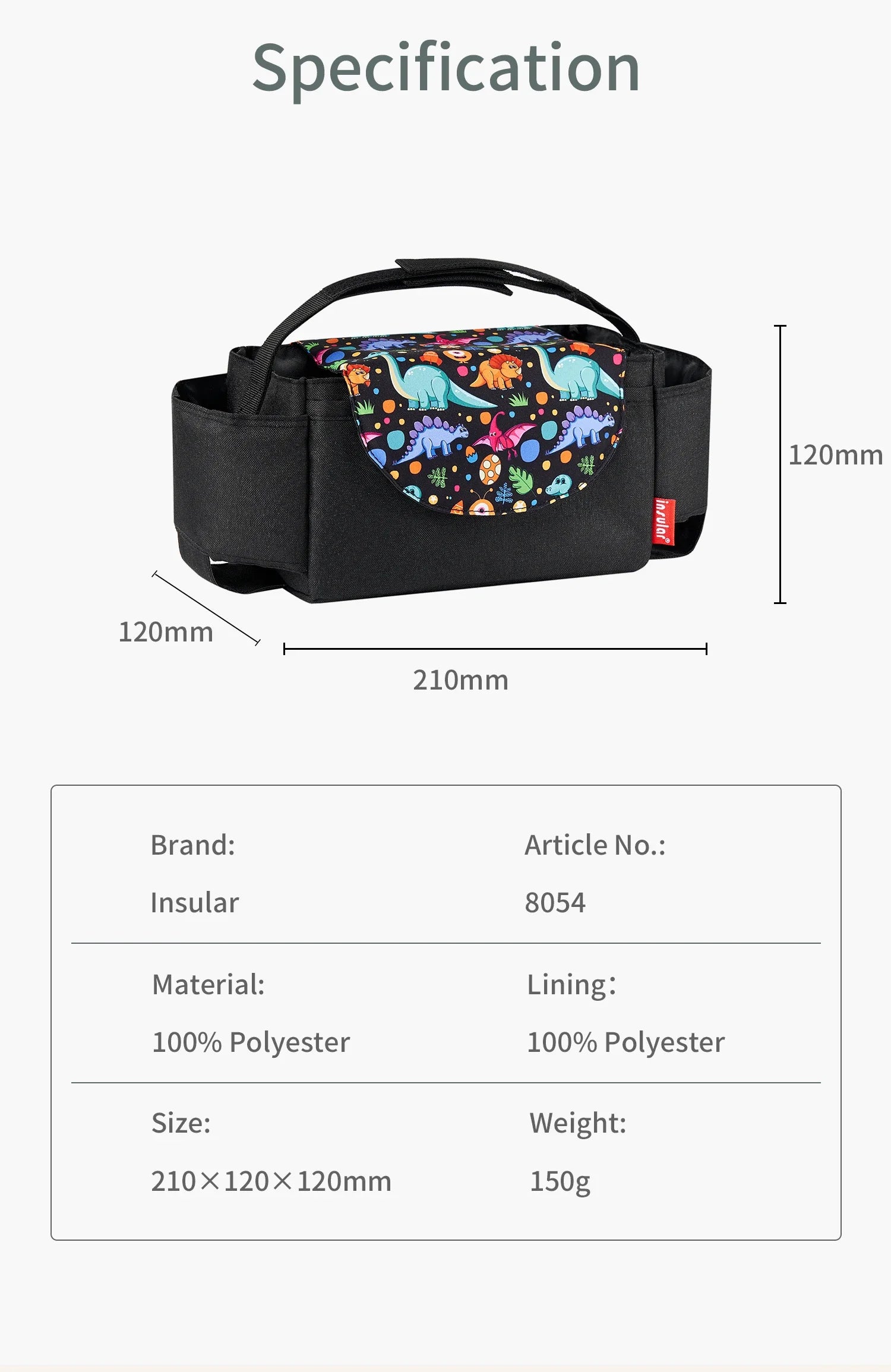 Baby Stroller Bag Pram Organizer Stroller Accessories Stroller Cup Holder Cover Trolley Organizer Pouch Travel Accessories - PULSE MART