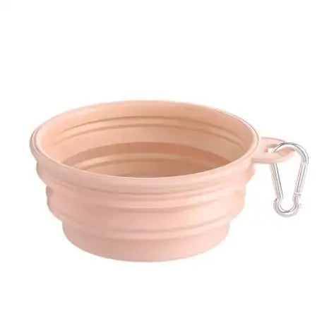 Collapsible Silicone Dog Bowl - Portable Travel Food & Water Container