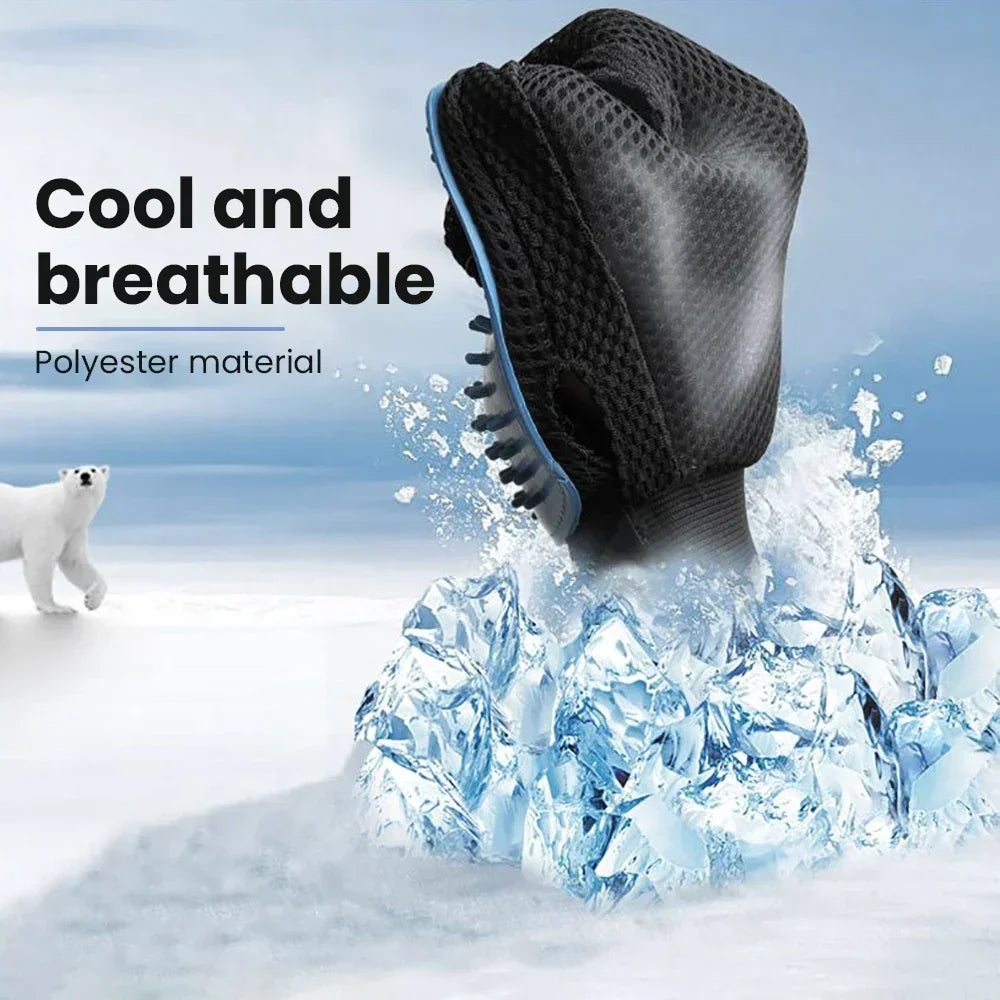 Cat Grooming Glove – Pet Hair Removal & Massage Brush for Cats and Dogs