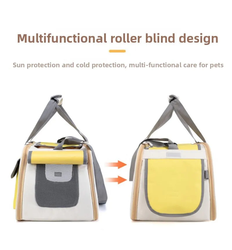 Portable Pet Carrier Bag for Cats & Small Dogs – Lightweight Travel Carrier for Outdoor Adventures