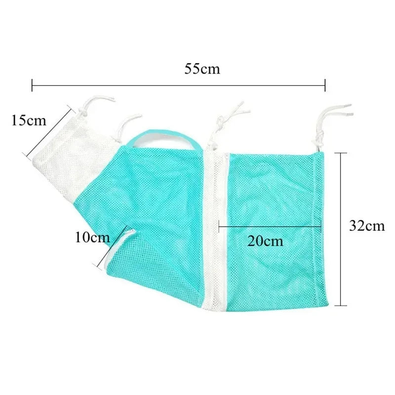 Cat Grooming Shower Bag – Adjustable Mesh Restraint Bag for Bathing & Nail Trimming