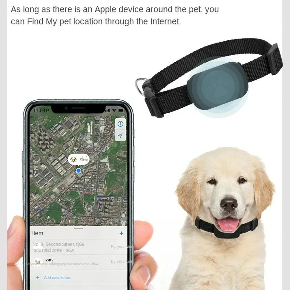 Waterproof Pet GPS Tracker – Real-Time Dog & Cat GPS Locator with Adjustable Collar
