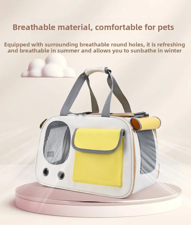 Portable Pet Carrier Bag for Cats & Small Dogs – Lightweight Travel Carrier for Outdoor Adventures