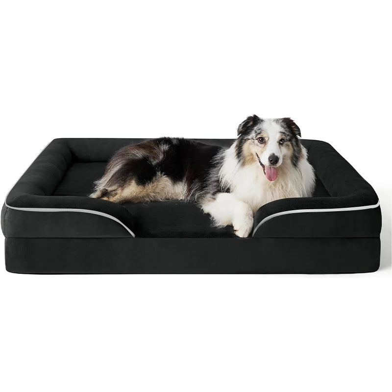 Orthopedic Dog Bed Sofa Bed, Extra Large Washable Pet Couch
