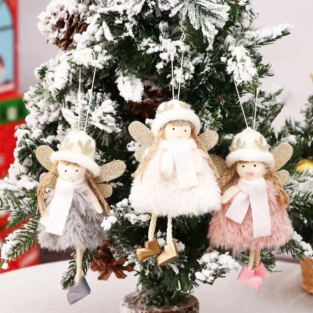 Christmas Pendant for Christmas Tree Drop Ornaments Christmas Angel Doll Christmas Decoration Xmas Tree Decoration Hanging Doll