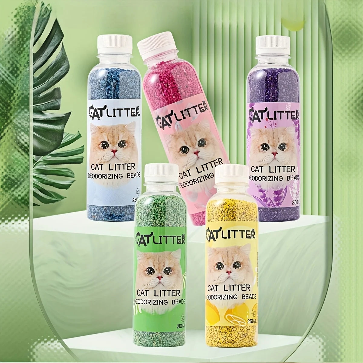 Cat Litter Deodorizing Beads – Long-Lasting Odor Eliminator for Fresh-Smelling Litter Boxes