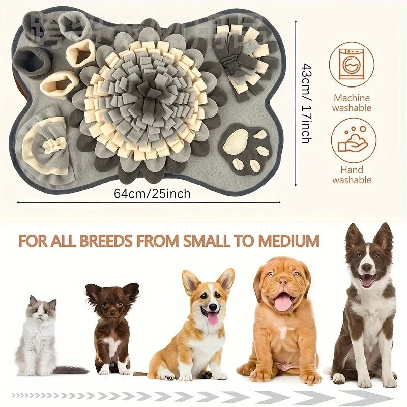 Interactive Dog Sniffing Mat, Durable Slow Feeding Foraging Pad