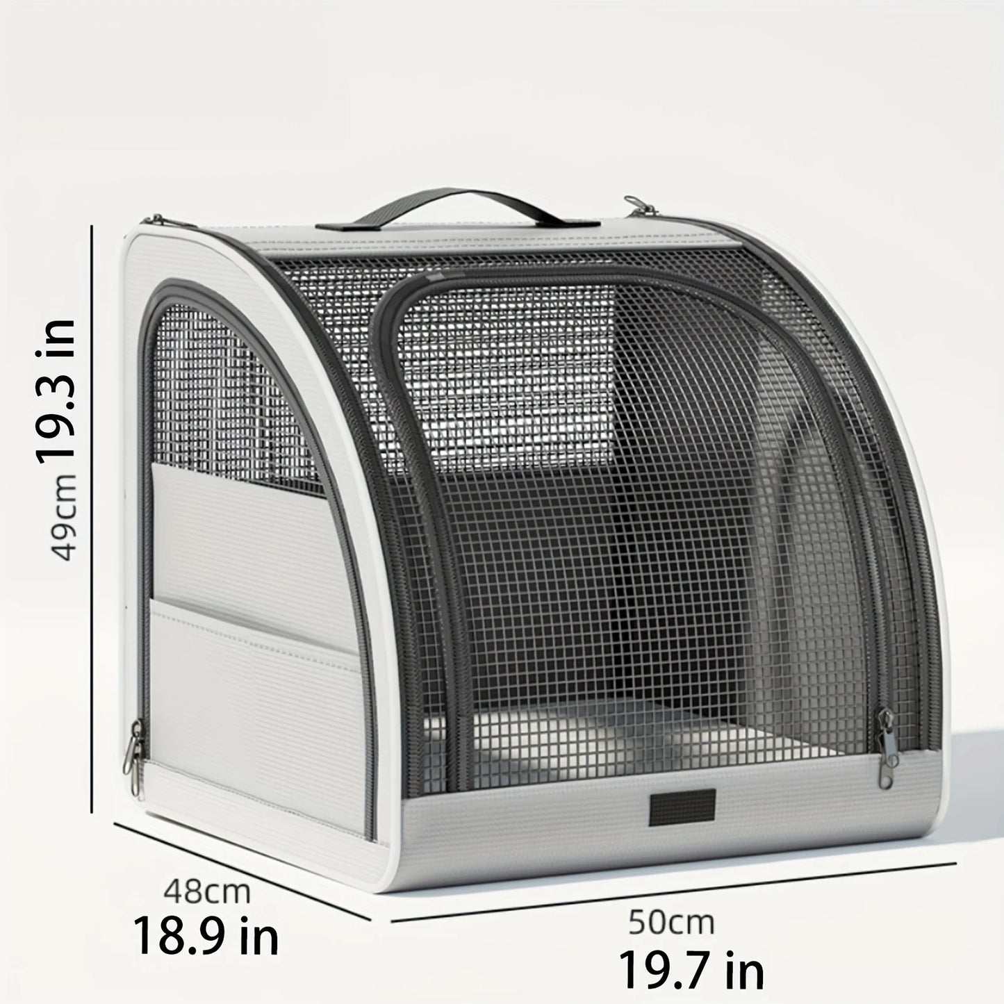Portable Pet Car Bed, Travel Vehicle Booster Seat for Dogs & Cats